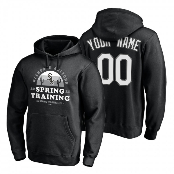 Chicago White Sox Custom Black 2021 Spring Training Upper Decker Pullover Hoodie