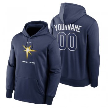 Tampa Bay Rays Custom Navy Legacy Performance Pullover Hoodie