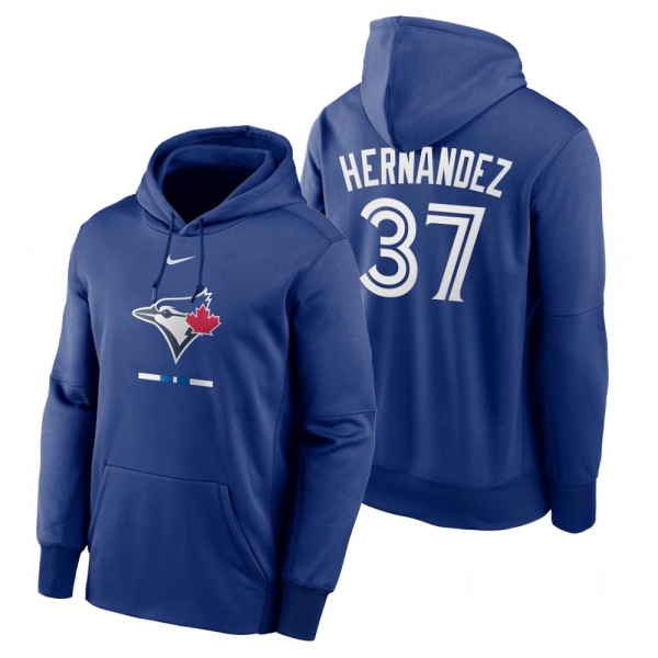 Toronto Blue Jays Teoscar Hernandez Royal Legacy Performance Pullover Hoodie