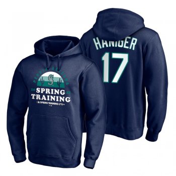 Seattle Mariners Mitch Haniger Navy 2021 Spring Training Upper Decker Pullover Hoodie