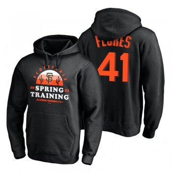 San Francisco Giants Wilmer Flores Black 2021 Spring Training Upper Decker Pullover Hoodie