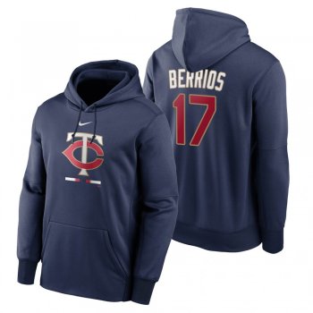 Minnesota Twins Jose Berrios Navy Legacy Performance Pullover Hoodie