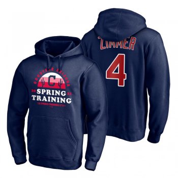 Cleveland Indians Bradley Zimmer Navy 2021 Spring Training Upper Decker Pullover Hoodie