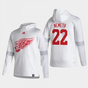 Men's HoodieMen's Detroit Red Wings Patrik Nemeth #22 2021 Reverse Retro Authentic Pullover Special Edition White Hoodie