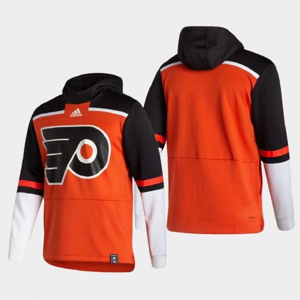 Men's Philadelphia Flyers Orange 2021 Reverse Retro Authentic Pullover Special Edition Hoodie