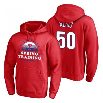 Philadelphia Phillies Hector Neris Red 2021 Spring Training Upper Decker Pullover Hoodie