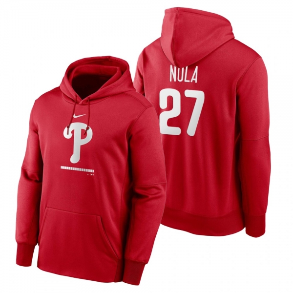 Philadelphia Phillies Aaron Nola Red Legacy Performance Pullover Hoodie