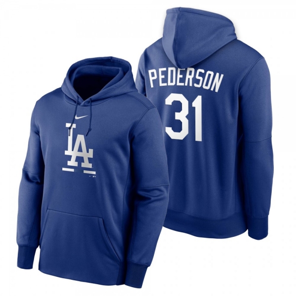 Los Angeles Dodgers Joc Pederson Royal Legacy Performance Pullover Hoodie