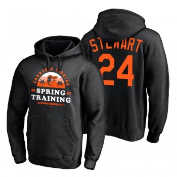 Baltimore Orioles DJ Stewart Black 2021 Spring Training Upper Decker Pullover Hoodie