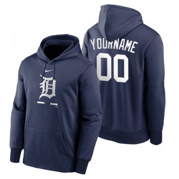 Detroit Tigers Custom Navy Legacy Performance Pullover Hoodie