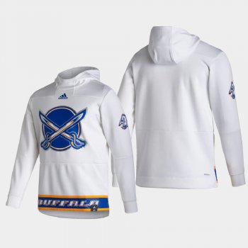 Men's Buffalo Sabres White 2021 Reverse Retro Authentic Pullover Special Edition Hoodie