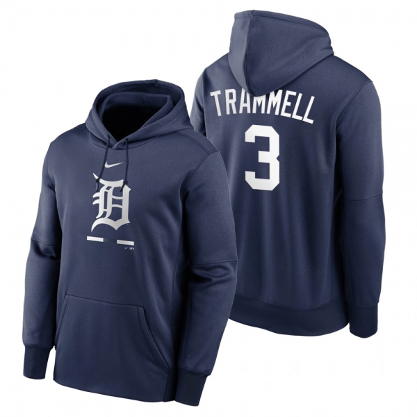 Detroit Tigers Alan Trammell Navy Legacy Performance Pullover Hoodie