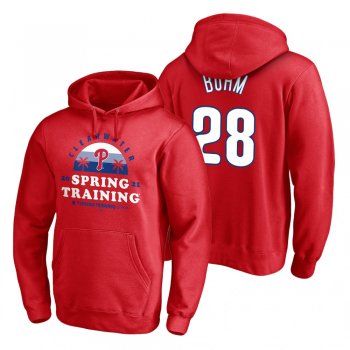 Philadelphia Phillies Alec Bohm Red 2021 Spring Training Upper Decker Pullover Hoodie