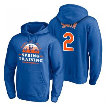 New York Mets Dominic Smith Royal 2021 Spring Training Upper Decker Pullover Hoodie