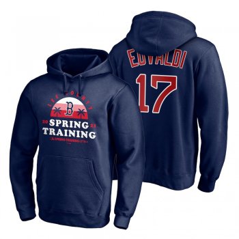 Boston Red Sox Nathan Eovaldi Navy 2021 Spring Training Upper Decker Pullover Hoodie