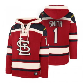 St. Louis Cardinals Ozzie Smith Red Legacy Vintage Hockey Lacer Hoodie