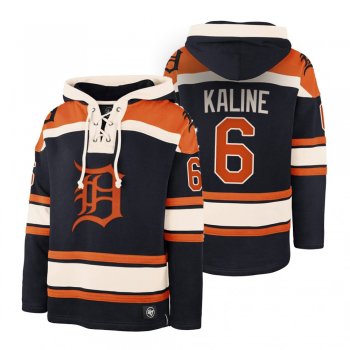 Detroit Tigers Al Kaline Black Legacy Vintage Hockey Lacer Hoodie