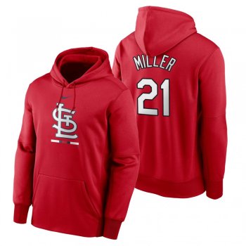 St. Louis Cardinals Andrew Miller Red Legacy Performance Pullover Hoodie