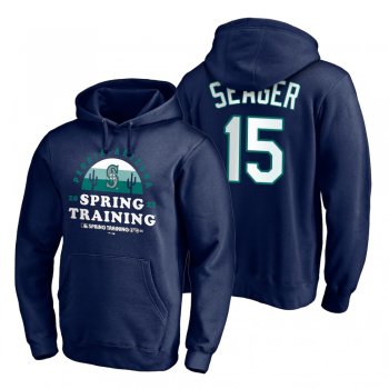 Seattle Mariners Kyle Seager Navy 2021 Spring Training Upper Decker Pullover Hoodie