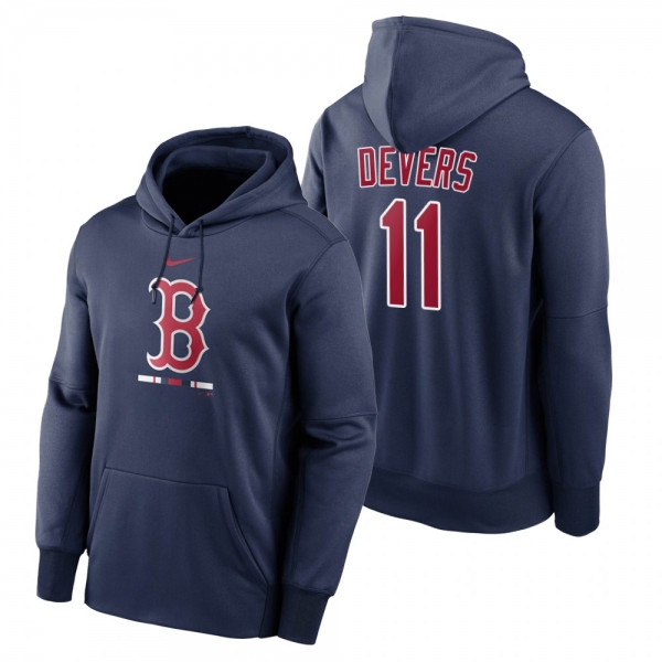 Boston Red Sox Rafael Devers Navy Legacy Performance Pullover Hoodie