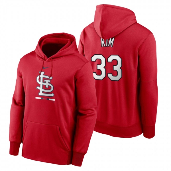 St. Louis Cardinals Kwang-hyun Kim Red Legacy Performance Pullover Hoodie