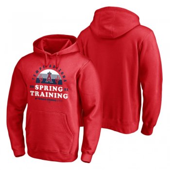 Los Angeles Angels Red 2021 Spring Training Upper Decker Pullover Hoodie