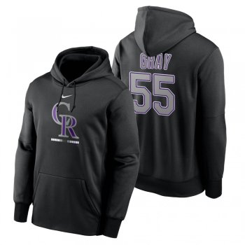 Colorado Rockies Jon Gray Black Legacy Performance Pullover Hoodie