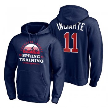 Atlanta Braves Ender Inciarte Navy 2021 Spring Training Upper Decker Pullover Hoodie