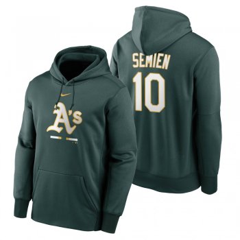 Oakland Athletics Marcus Semien Green Legacy Performance Pullover Hoodie