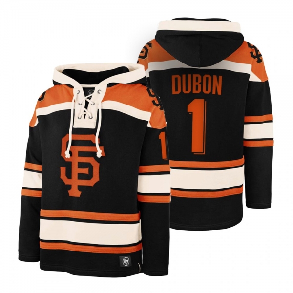 San Francisco Giants Mauricio Dubon Black Legacy Vintage Hockey Lacer Hoodie