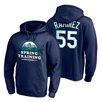 Seattle Mariners Yohan Ramirez Navy 2021 Spring Training Upper Decker Pullover Hoodie