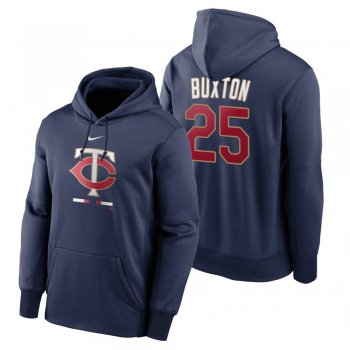 Minnesota Twins Byron Buxton Navy Legacy Performance Pullover Hoodie