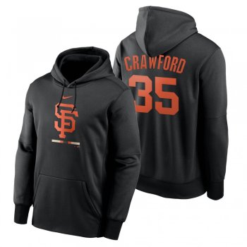 San Francisco Giants Brandon Crawford Black Legacy Performance Pullover Hoodie