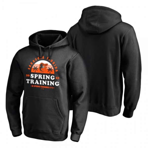 Baltimore Orioles Pullover Black 2021 Spring Training Upper Decker Hoodie