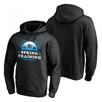 Miami Marlins Black 2021 Spring Training Upper Decker Pullover Hoodie