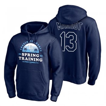 Tampa Bay Rays Manuel Margot Red 2021 Spring Training Upper Decker Pullover Hoodie