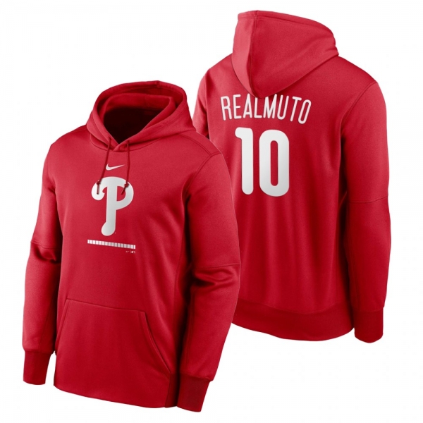 Philadelphia Phillies J.T. Realmuto Red Legacy Performance Pullover Hoodie