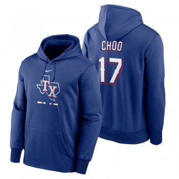 Texas Rangers Shin-Soo Choo Royal Legacy Performance Pullover Hoodie