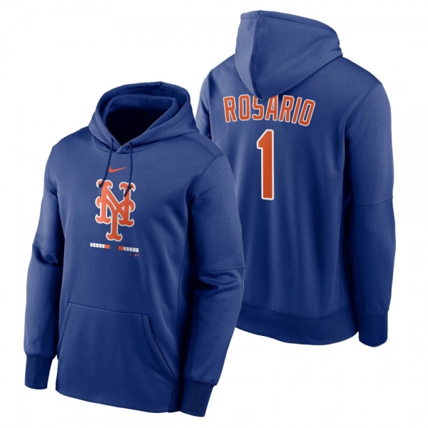 New York Mets Amed Rosario Royal Legacy Performance Pullover Hoodie