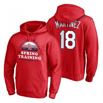 St. Louis Cardinals Carlos Martinez Red 2021 Spring Training Upper Decker Pullover Hoodie