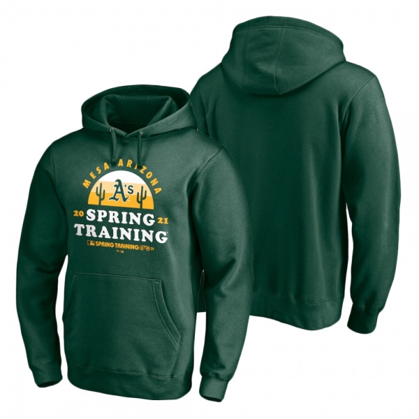 Oakland Athletics Green 2021 Spring Training Upper Decker Pullover Hoodie