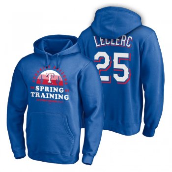 Texas Rangers Jose Leclerc Royal 2021 Spring Training Upper Decker Pullover Hoodie