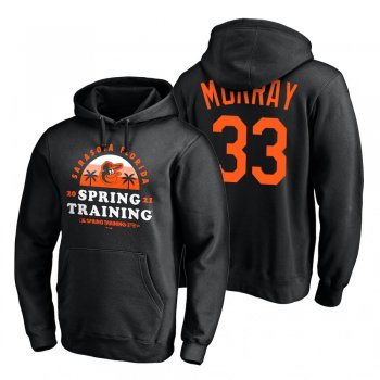 Baltimore Orioles Eddie Murray Black 2021 Spring Training Upper Decker Pullover Hoodie