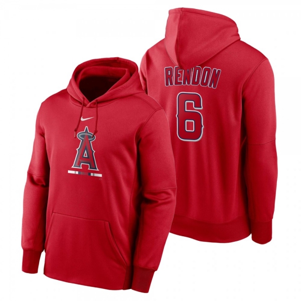 Los Angeles Angels Anthony Rendon Red Legacy Performance Pullover Hoodie