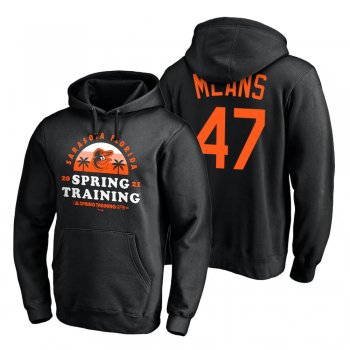 Baltimore Orioles John Means Black 2021 Spring Training Upper Decker Pullover Hoodie