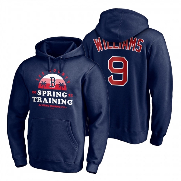 Boston Red Sox Ted Williams Navy 2021 Spring Training Upper Decker Pullover Hoodie