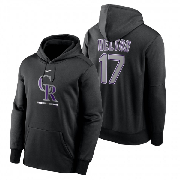 Colorado Rockies Todd Helton Black Legacy Performance Pullover Hoodie