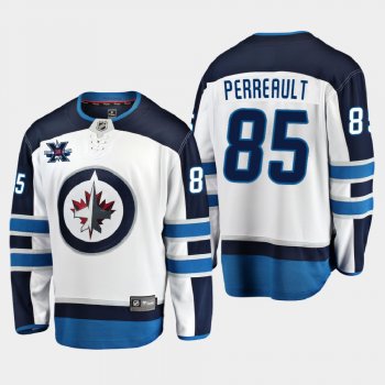 Winnipeg Jets #85 Mathieu Perreault 2020-21 10th Anniversary Away Honor Dale Hawerchuk White Jersey