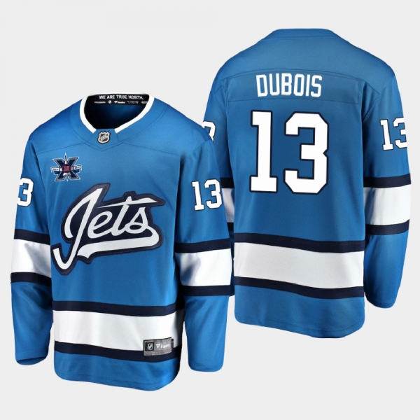 Men's JerseyMen's Winnipeg Jets Pierre-Luc Dubois #13 10th Anniversary 2020-21 Alternate Honor Dale Hawerchuk Blue Jersey