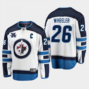 Winnipeg Jets #26 Blake Wheeler 2020-21 10th Anniversary Away Honor Dale Hawerchuk White Jersey